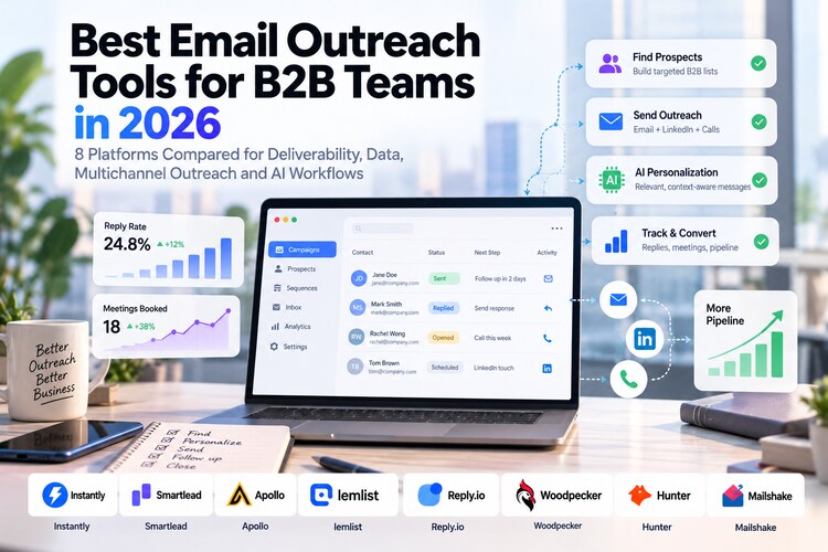 Best Email Outreach Tools for B2B Teams in 2026: 8 Platforms Compared